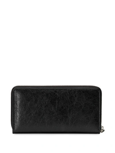 Shop Gucci Gg Wallet With Zip In Black