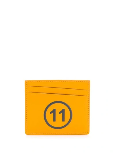 Shop Maison Margiela Logo Cardholder In Yellow