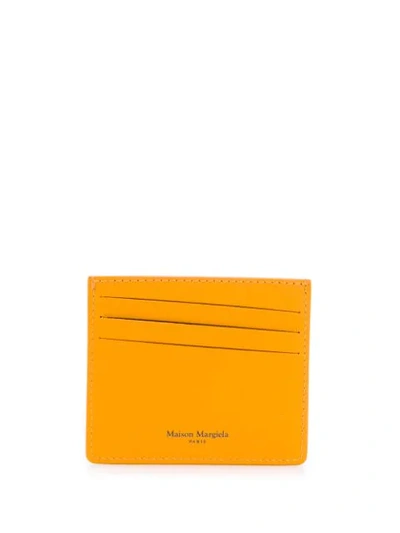 Shop Maison Margiela Logo Cardholder In Yellow