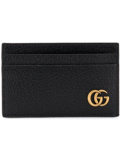 Shop Gucci Gg Cardholder In Black
