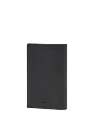 Shop Fendi Vertical Card Case In Black