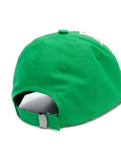 Shop Dolce & Gabbana Dg Super King Logo Baseball Cap In Green