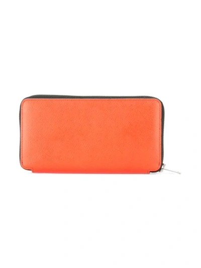 Shop Marni Long Zipped Wallet In Green