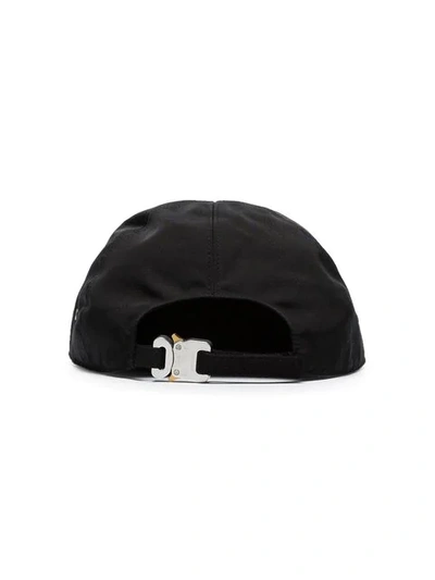 1017 ALYX 9SM BLACK FLAT PEAK BASEBALL CAP - 黑色