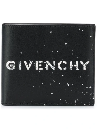 Shop Givenchy Stencil Wallet In 004 Black