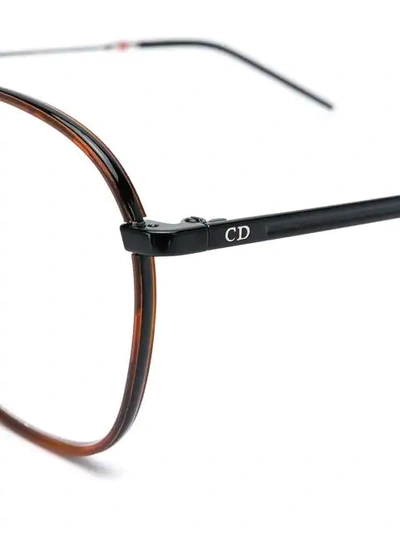 Shop Dior 0226 Glasses In Black
