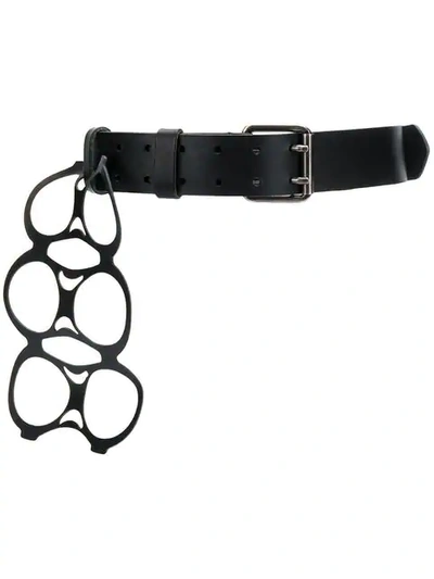 Shop Raf Simons Six-pack Belt In Black