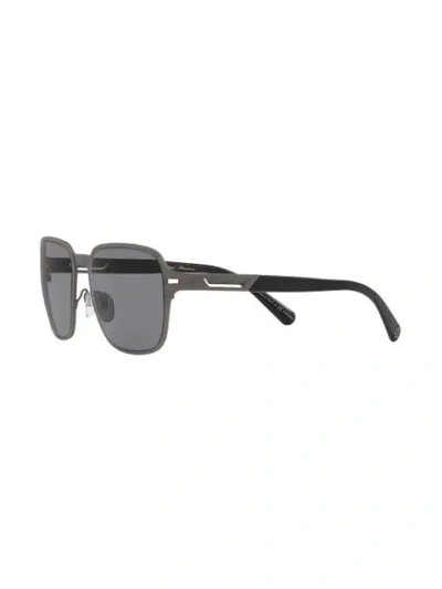 Shop Bulgari Square Shaped Sunglasses In Grey