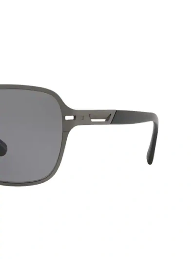Shop Bulgari Square Shaped Sunglasses In Grey
