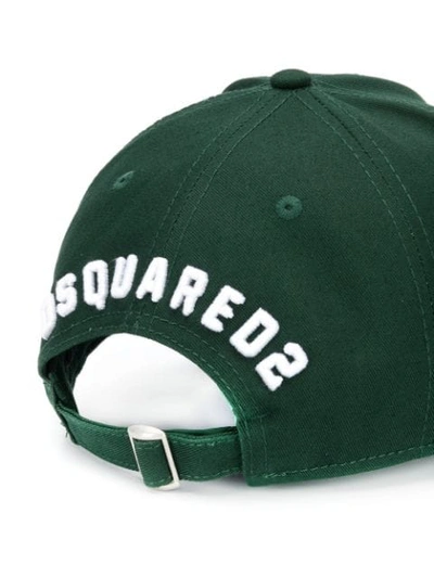 Shop Dsquared2 'icon' Baseballkappe In 00001 Green
