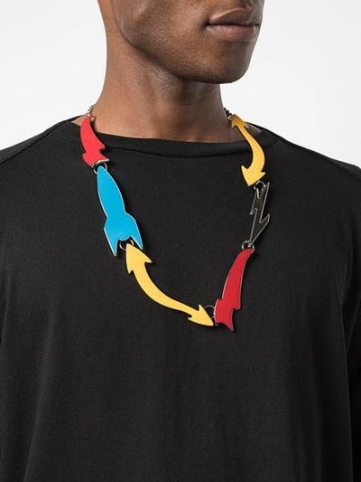 Shop Marni Halskette In Colour-block-optik In Multicolour