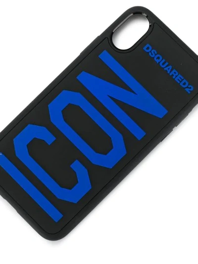 Shop Dsquared2 Iphone X Icon Case In Black