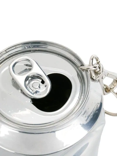 Shop Raf Simons Soda Can Piece Keychain In Silver