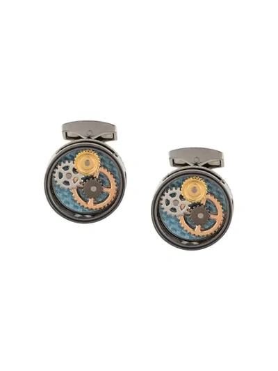 Tateossian Watch Clogs Motif Cufflinks In 金属色