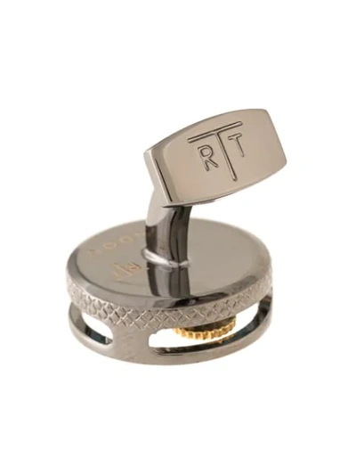 Tateossian Watch Clogs Motif Cufflinks In 金属色
