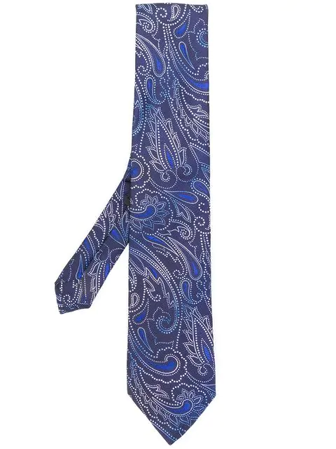 Etro Paisley Tie In Blue | ModeSens