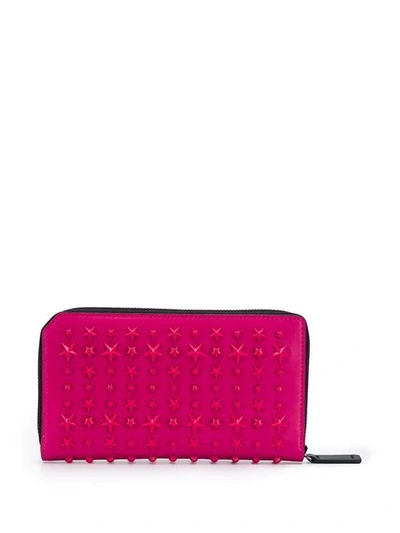 Shop Jimmy Choo Star Studded Purse In Pink