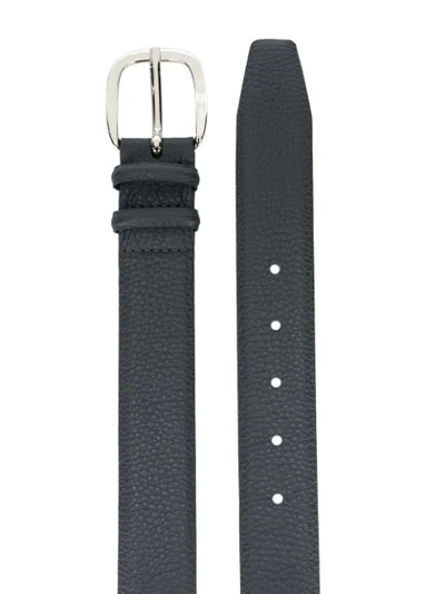 Shop Orciani Classic Leather Belt In Black