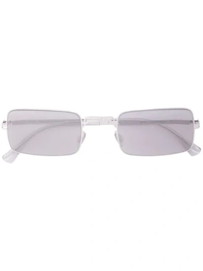 Shop Mykita Square Shaped Sunglasses In Silver