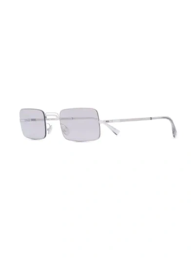 Shop Mykita Square Shaped Sunglasses In Silver