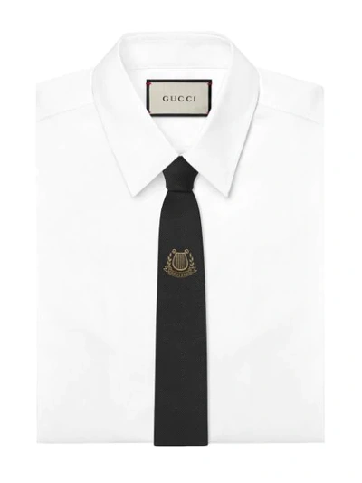 Shop Gucci Band Embroidery In Black