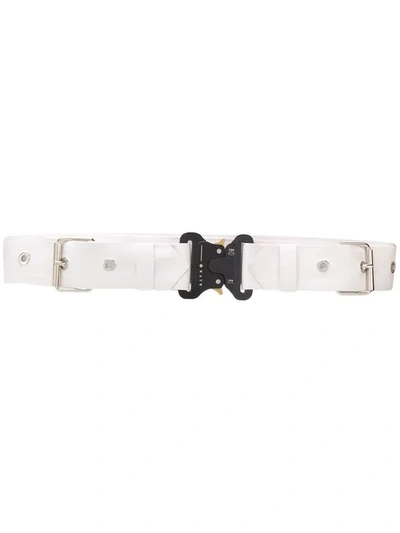 Shop Mackintosh 1017 Alyx 9sm White Bonded Cotton Double Trench Belt