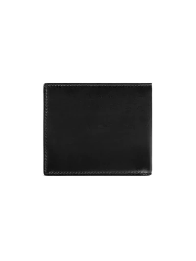 Shop Gucci Leather Wallet With  Logo In Black