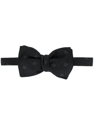 Shop Givenchy Monogram Bow Tie In Black