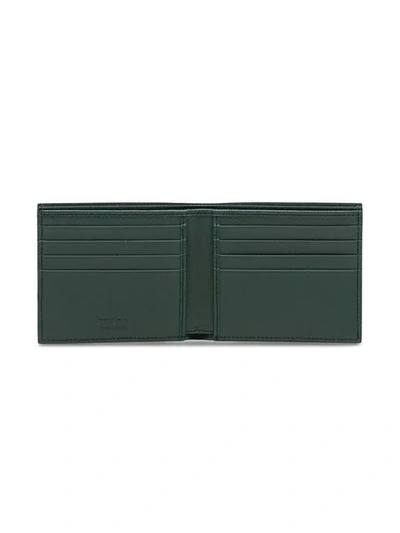 Shop Prada Colour-block Wallet In Black