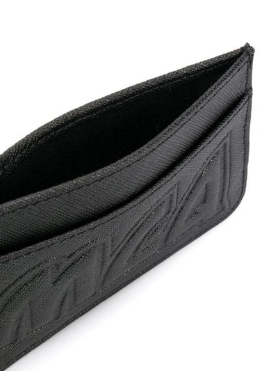 Shop Mcq By Alexander Mcqueen Embossed Logo Cardholder In Black