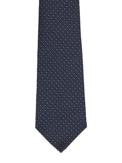 Shop Burberry Classic Cut Monogram Motif Silk Tie In Blue