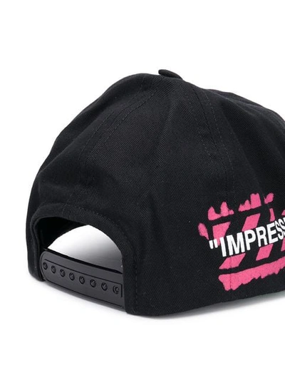 Shop Off-white 'impression' Baseballkappe In Black