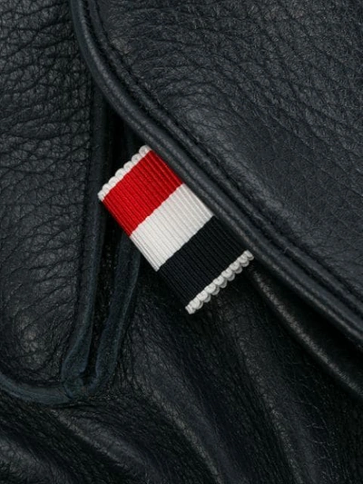 Shop Thom Browne Quilted Deerskin Leather Glove In 960 Red/white/blue