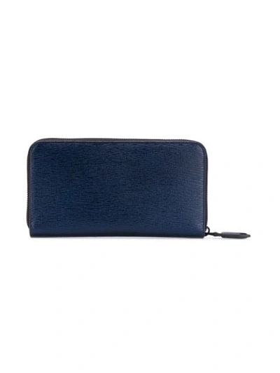 Shop Ferragamo Gancini Wallet In Blue