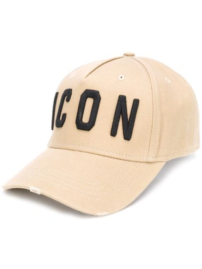 Dsquared2 Icon Baseball Cap In Neutrals | ModeSens