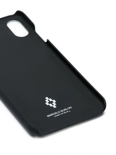 Shop Marcelo Burlon County Of Milan Wings Iphone Xs Max Case In Black