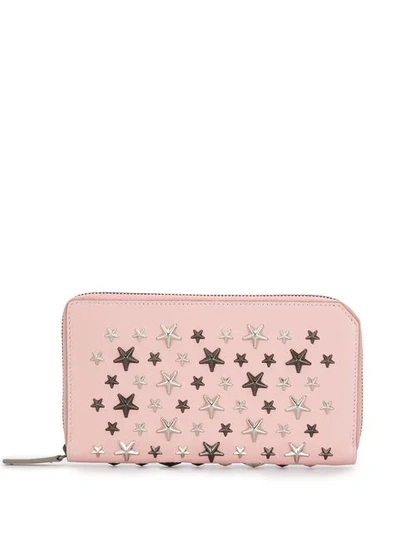 Shop Jimmy Choo Star Studded Purse In Pink