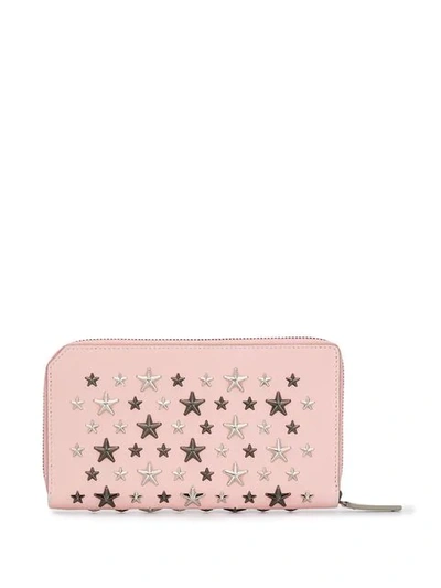 Shop Jimmy Choo Star Studded Purse In Pink