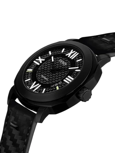 Shop Fendi Selleria Watch In Black