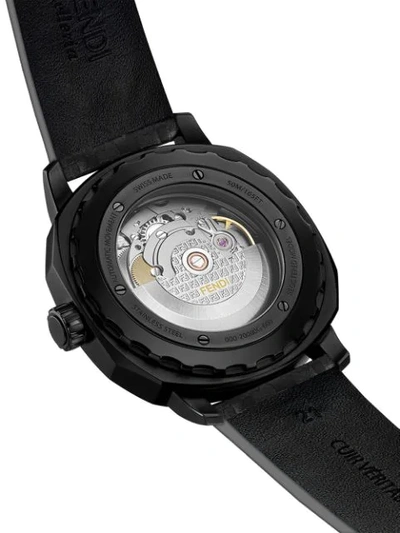 Shop Fendi Selleria Watch In Black