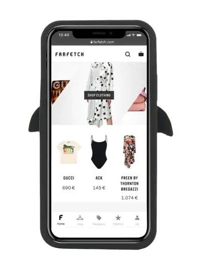 Shop Versace Medusa Iphone X Case In Black