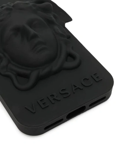 Shop Versace Medusa Iphone X Case In Black