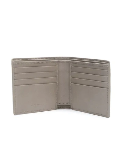 Shop Bottega Veneta Intrecciato Weave Card Wallet In Grey