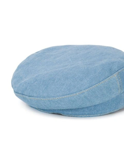 Shop Jw Anderson Baker Boy Hat In Blue