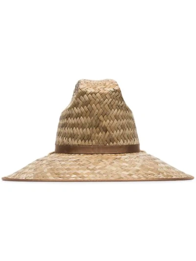 Shop Gucci Brown Michele Straw Hat In 9279 Neutrals