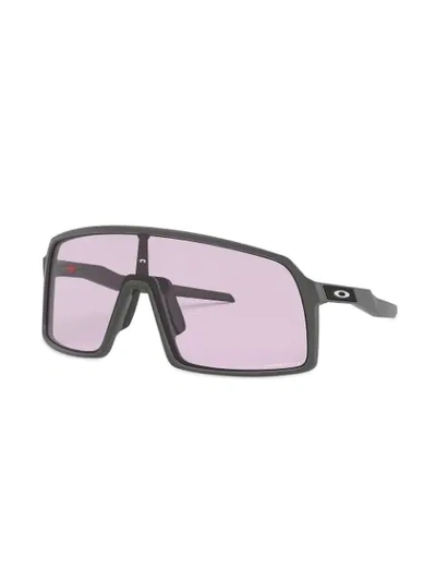 Shop Oakley Sutro Aviator Sunglasses In Grey