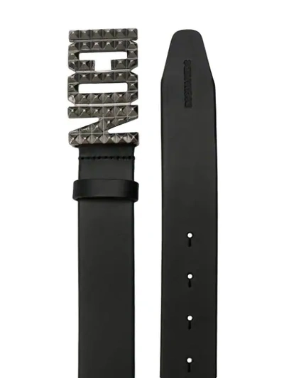 Shop Dsquared2 Icon Buckle Belt In Black