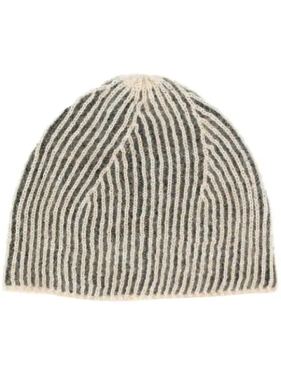 RICK OWENS RIBBED BEANIE - 大地色