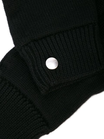 Shop Rick Owens Touchscreen Gloves In Black