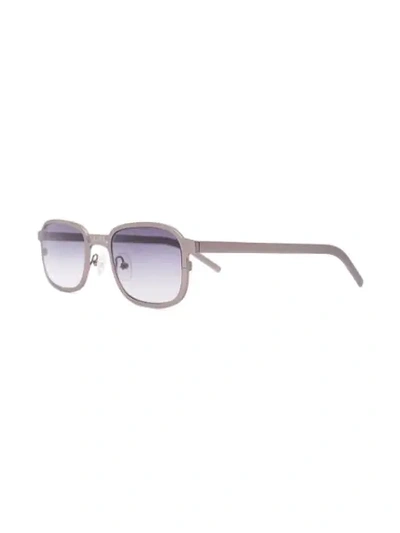 Shop Blyszak Sonnenbrille Mit Eckigem Gestell In Metallic